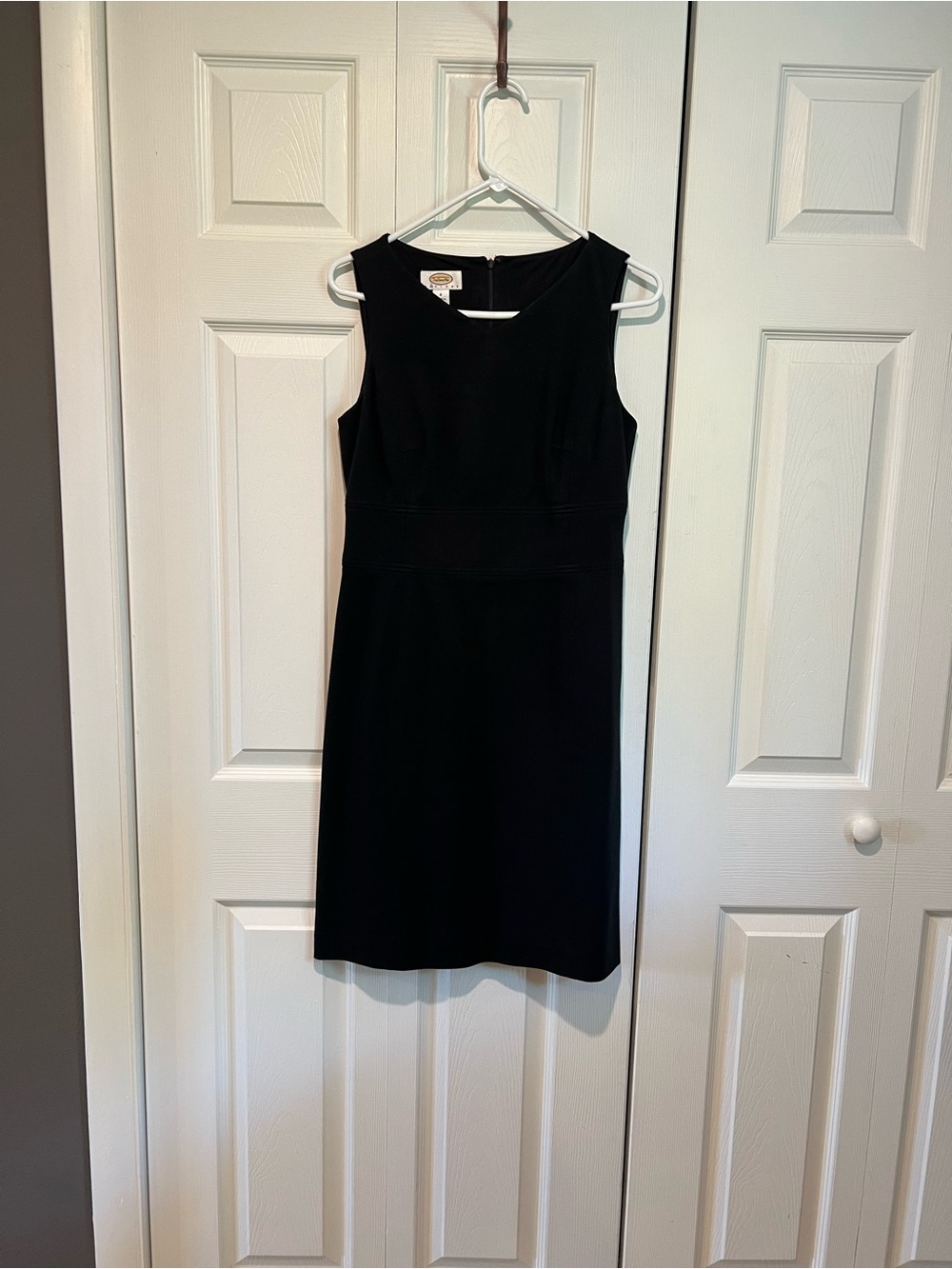 Talbots Black Sleeveless Sheath Dress